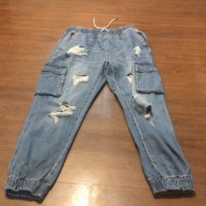 Pants loose Brand new Stretch in ankle and waist